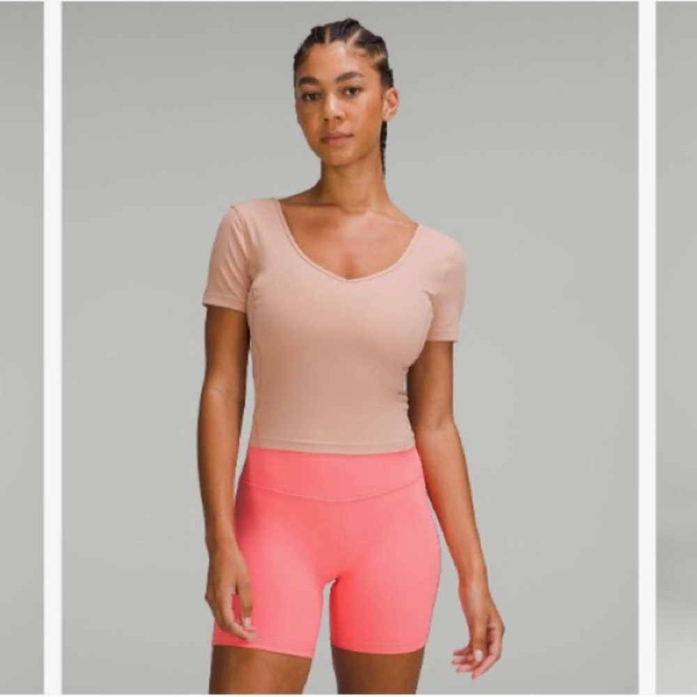 Lululemon Alight T-Shirt - Pink Clay - Size 8